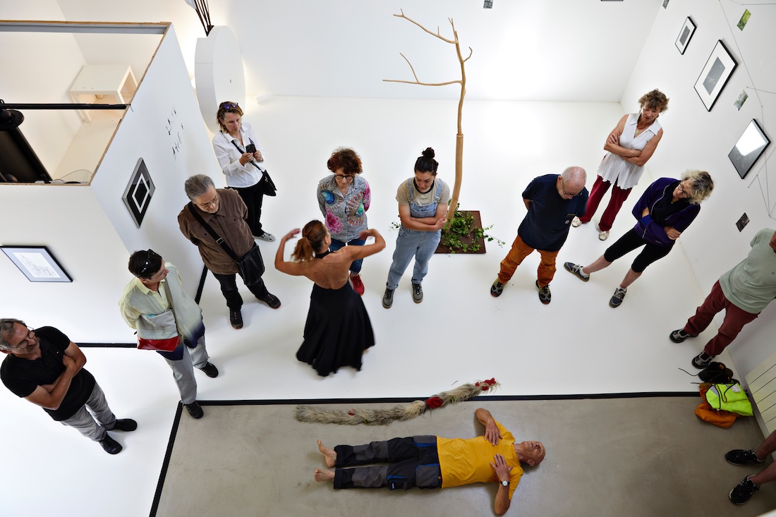 Exposition et performance de Emmanuelle Konstantinidis et Patrick Meyer à mon atelier